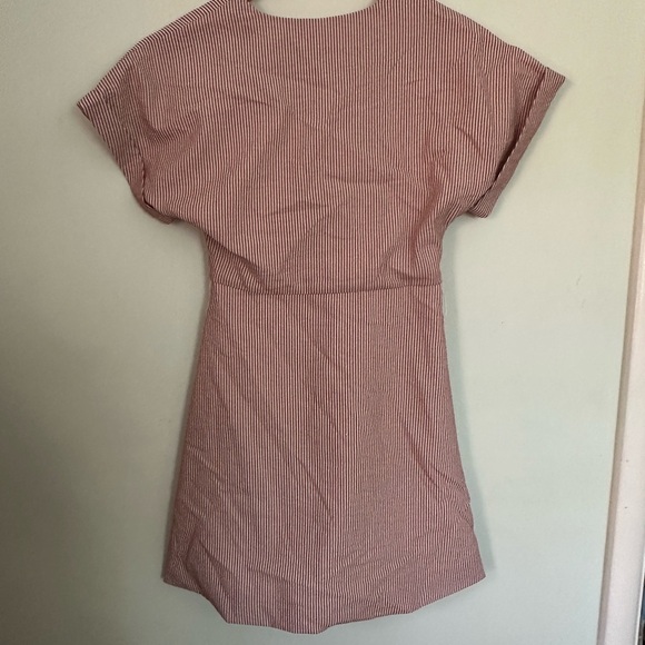 Striped V-Neck Button-Down Dress Anthropologie dRA - Picture 8 of 8